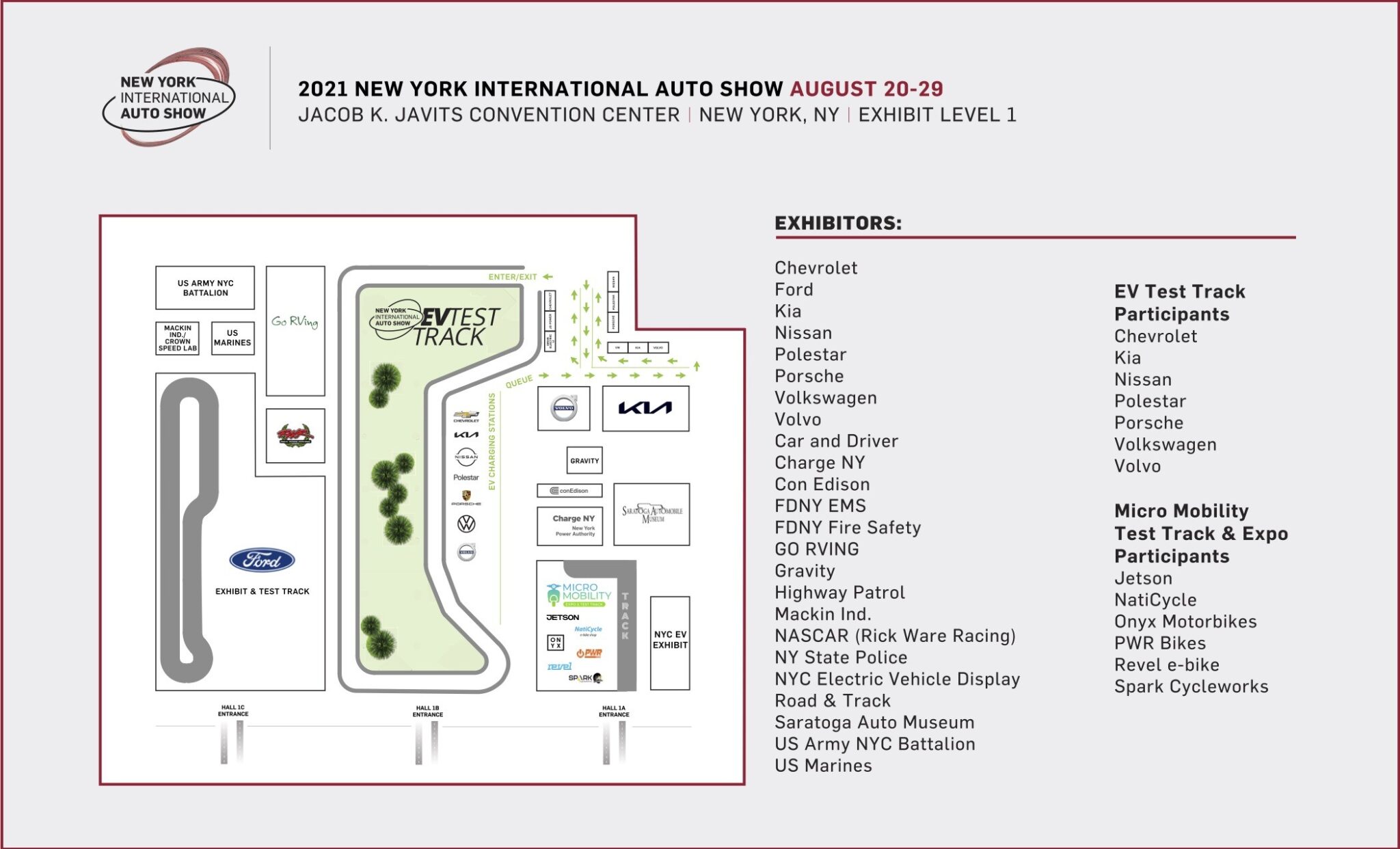 Floor Plan New York International Auto Show   NYIAS 2021 LEVEL 1 2048x1242 