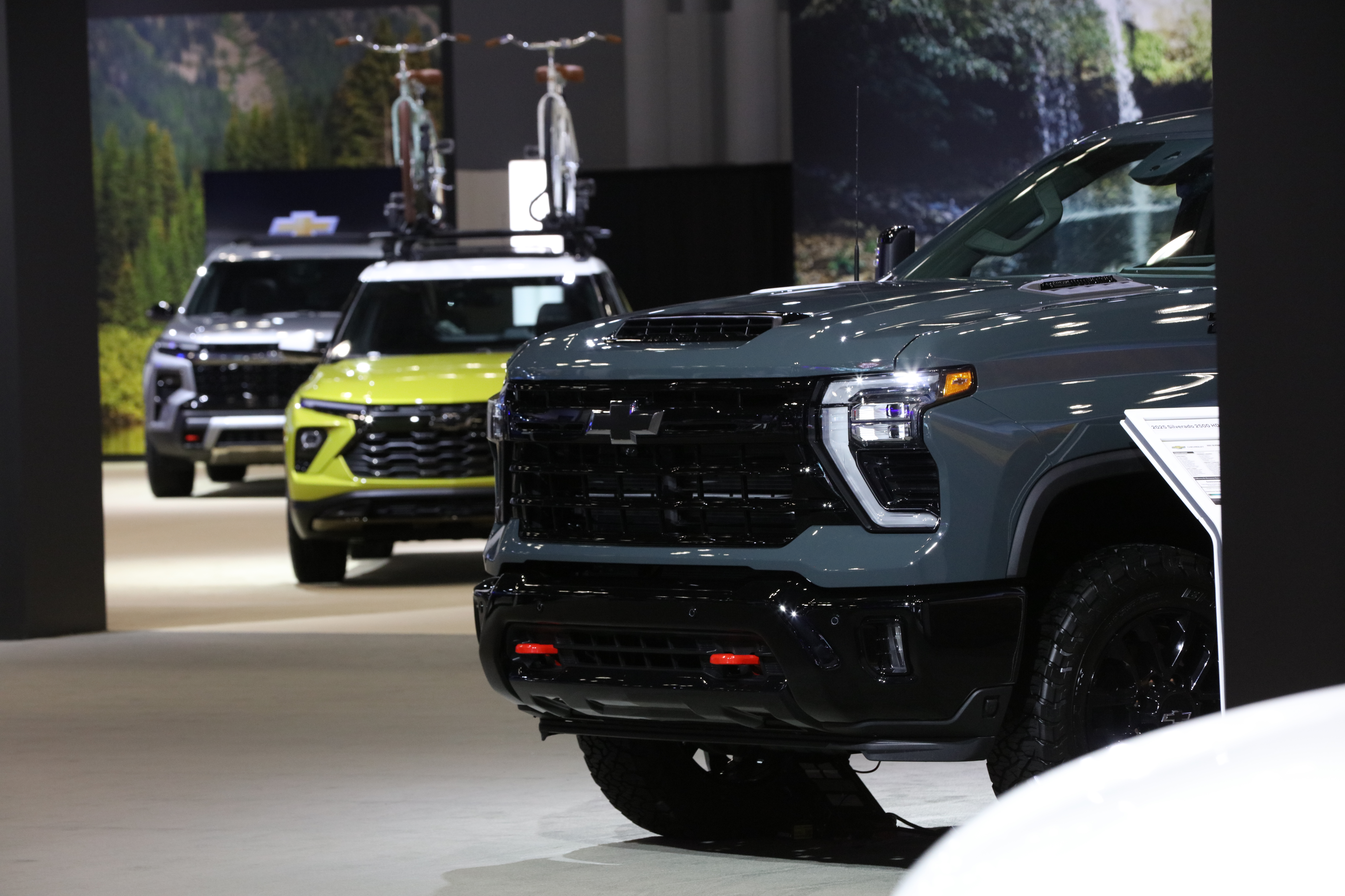 Chevrolet vehicle on display at the New York Auto Show