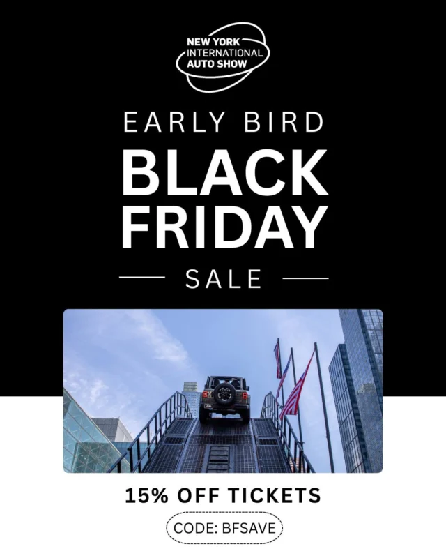 Early Bird Black Friday Sale STARTS NOW! 🖤🔥 Get 15% off NYIAS tickets when you use code 𝗕𝗙𝗦𝗔𝗩𝗘.

*Discount valid for General Admission and Early Access tickets through November 30 at 11:59 PM.