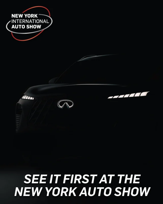 Introducing the all-new 2027 INFINITI QX65.

A daring two-row midsize luxury SUV that marks the next step in INFINITI’s product renaissance.

Debuting at the New York Auto Show.

April 3–12, 2026 | Javits Center, NYC
Get your tickets now at www.autoshowny.com/