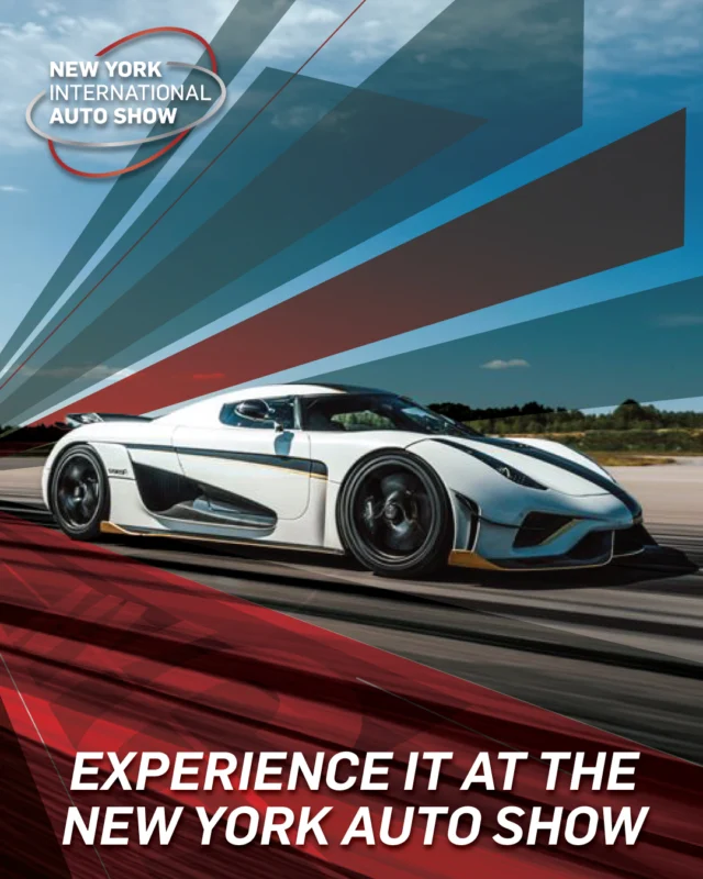 The Koenigsegg Regera combines a twin-turbo V8 with electric power for mind-bending acceleration and a driving experience unlike anything else.

Rare. Revolutionary. Unforgettable. 

See it at the New York Auto Show. 
April 3–12, 2026 | Javits Center, NYC
Get your tickets now at www.autoshowny.com/