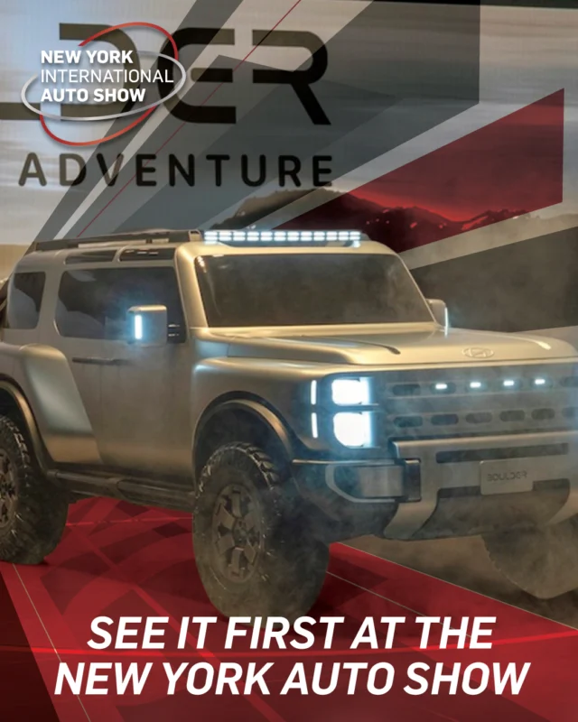 The Hyundai Boulder Concept introduces a new era for the brand, showcasing a tough, body-on-frame design built for serious capability and adventure.

This is Hyundai like you’ve never seen before.

See it at the New York Auto Show.

April 3–12, 2026 | Javits Center, NYC
Get your tickets now at www.autoshowny.com/